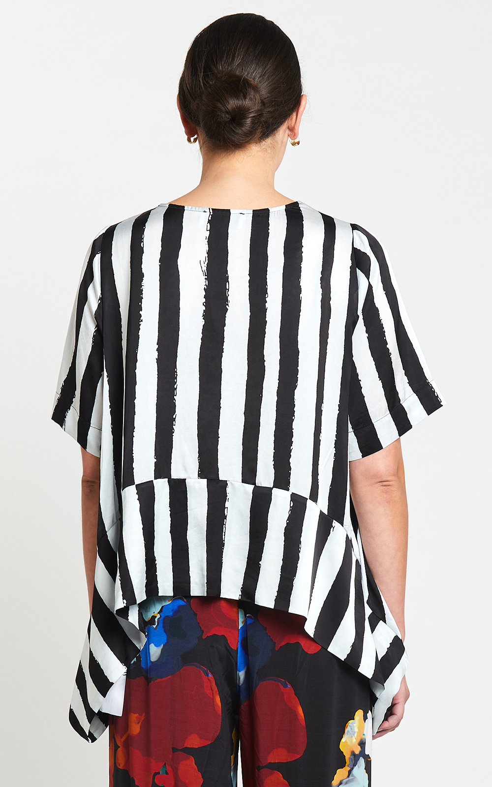 Painterly Drape Top product photo.