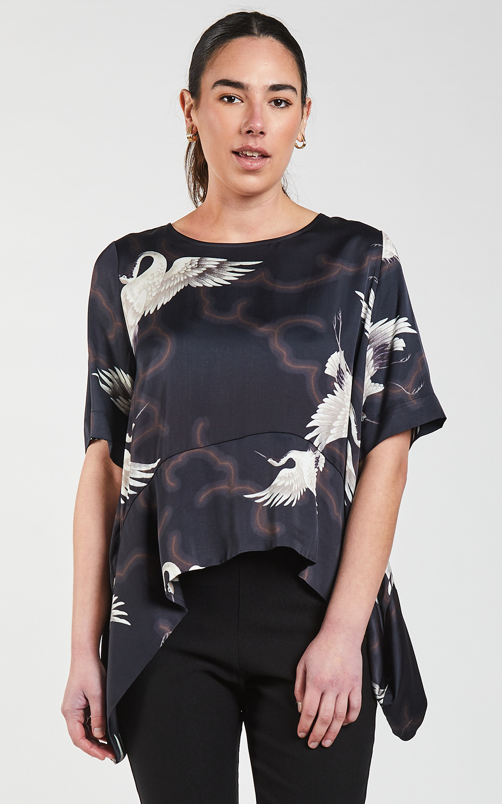 Crane Drape Top product photo.