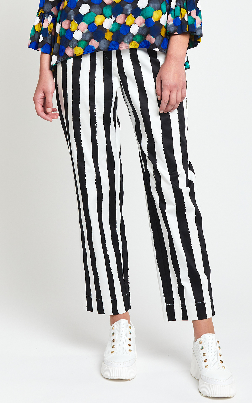 Painterly Straight Leg Pant product photo.