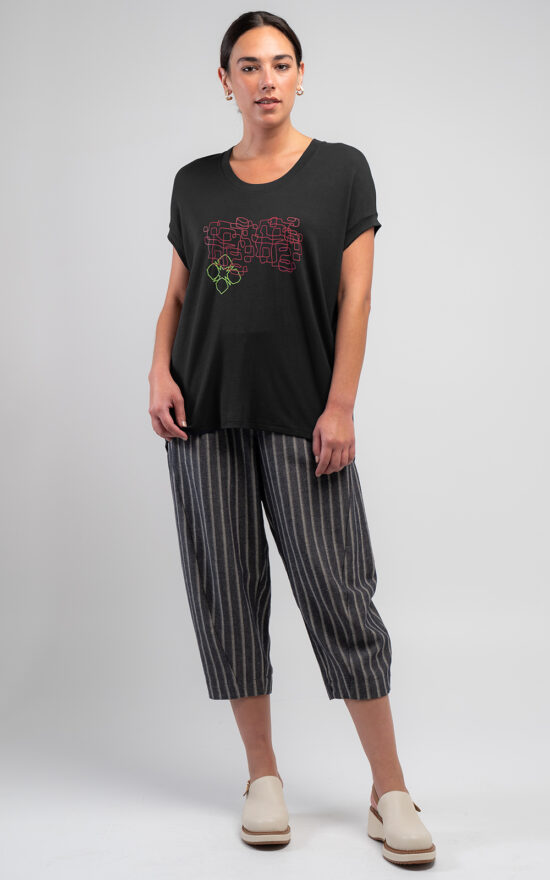 Marakesh Squiggle Cocoon Tee product photo.