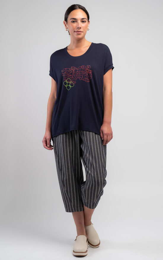 Marakesh Squiggle Cocoon Tee product photo.