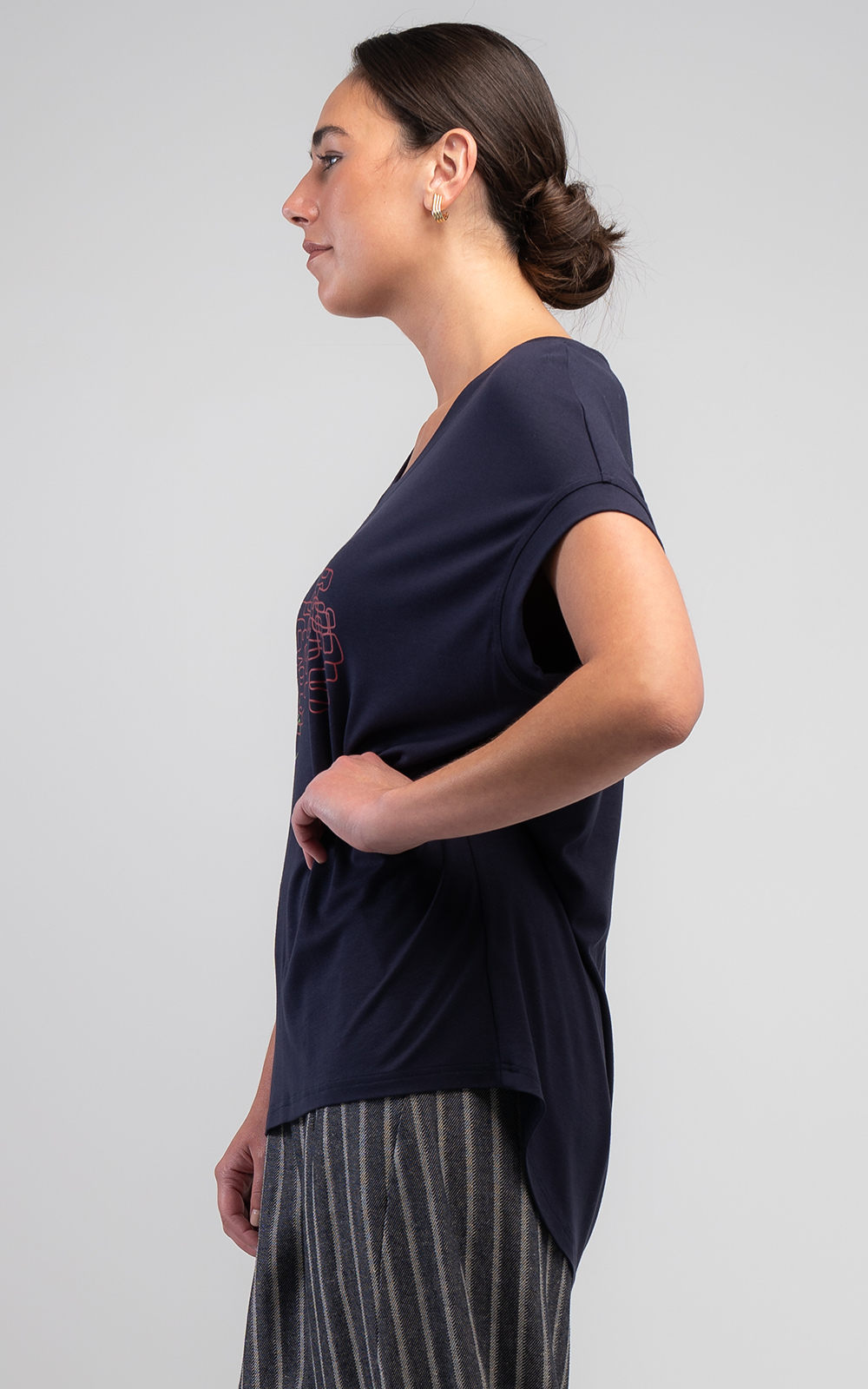 Marakesh Squiggle Cocoon Tee product photo.