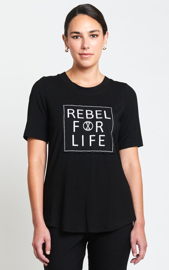 Rebel For Life Tee product photo.