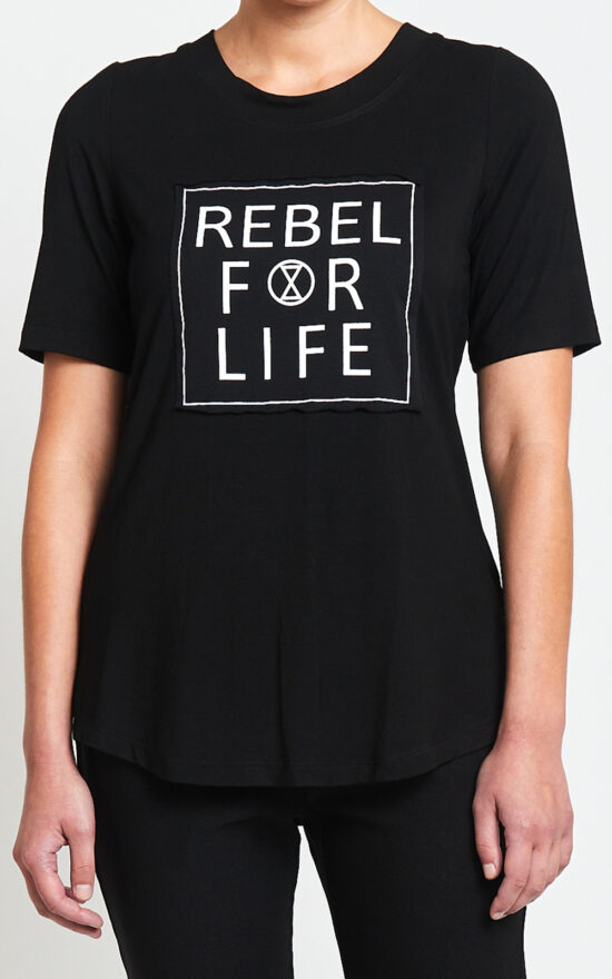 Rebel For Life Tee product photo.