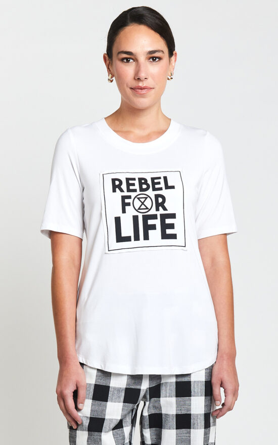 Rebel For Life Tee product photo.