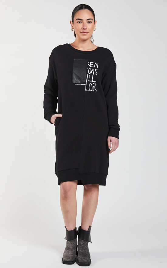 Media Sweatshirt Dress product photo.