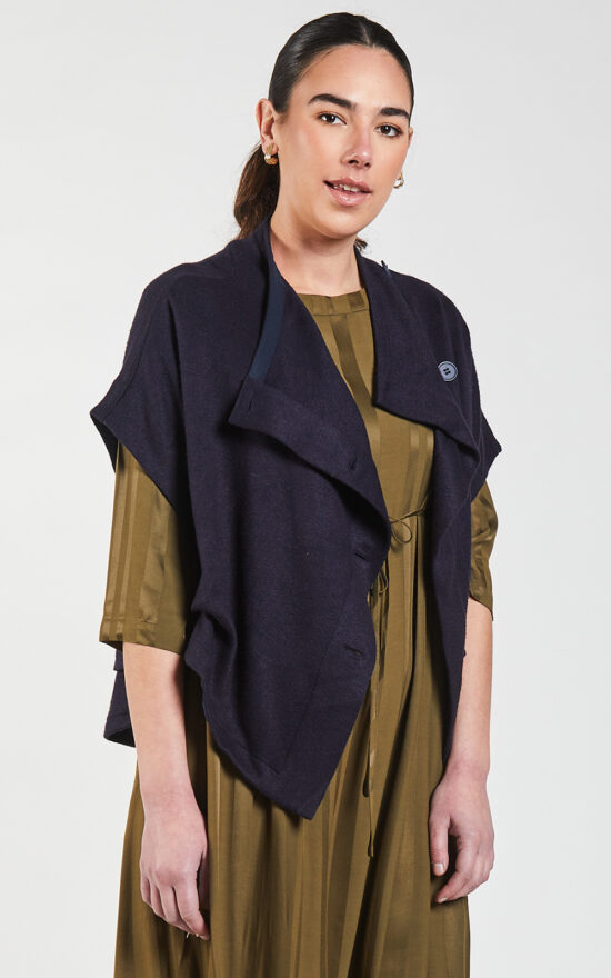 Plush Pleat Jacket product photo.