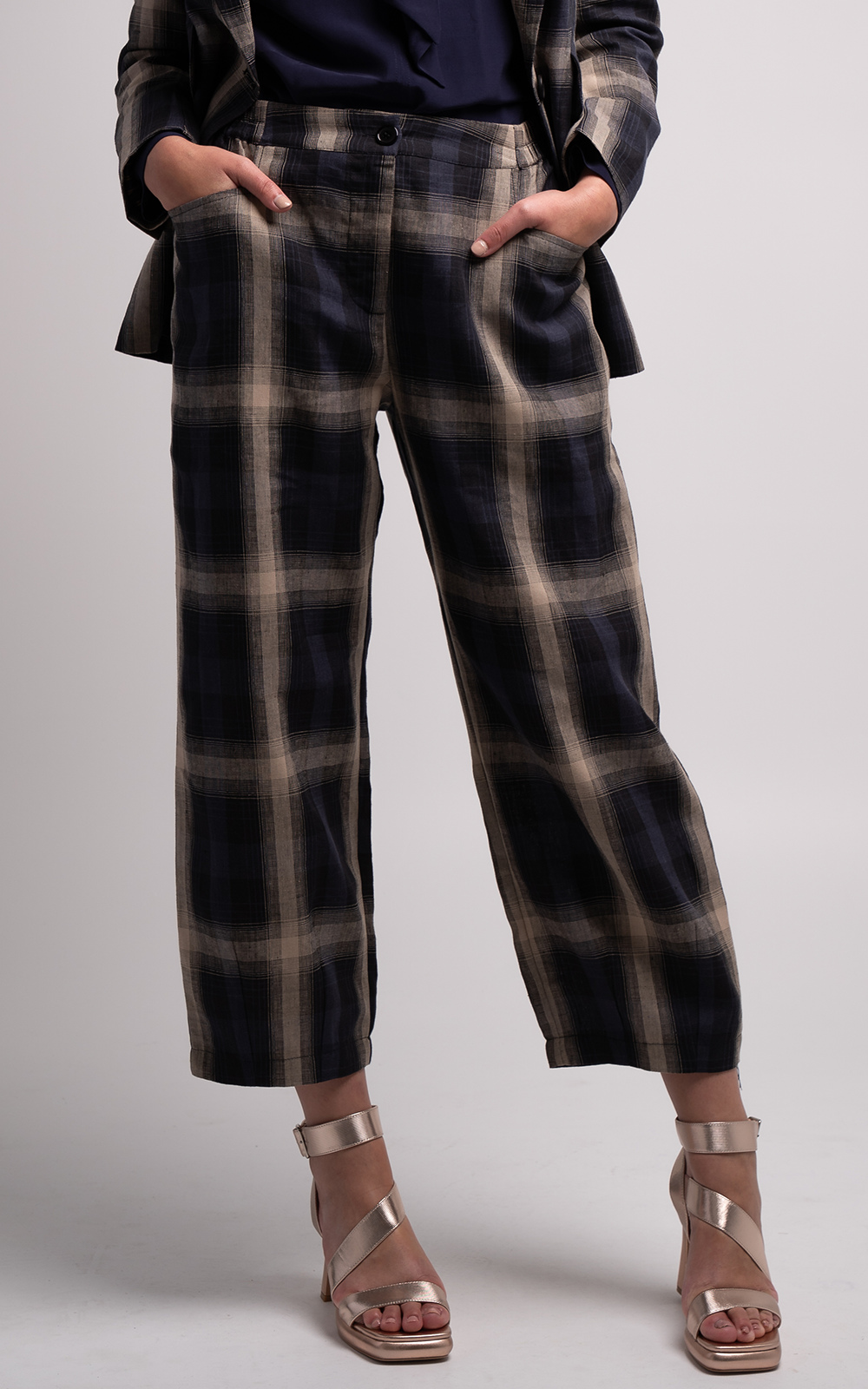 Marakesh Check Devon Pant product photo.