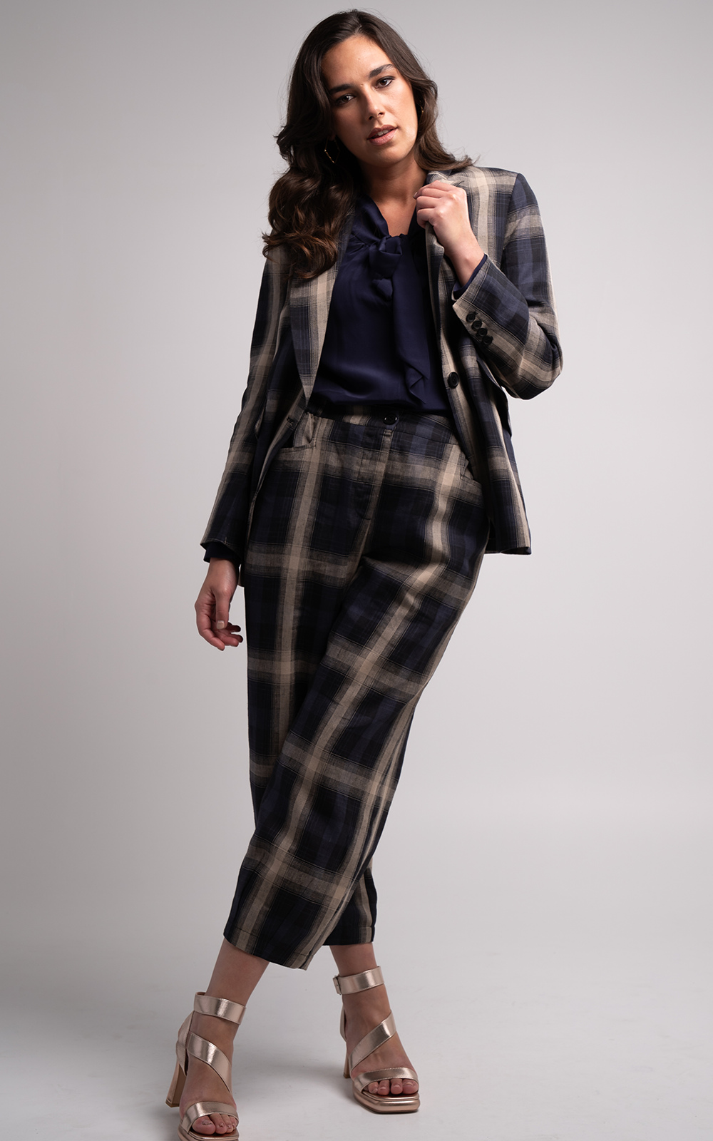Marakesh Check Devon Pant product photo.