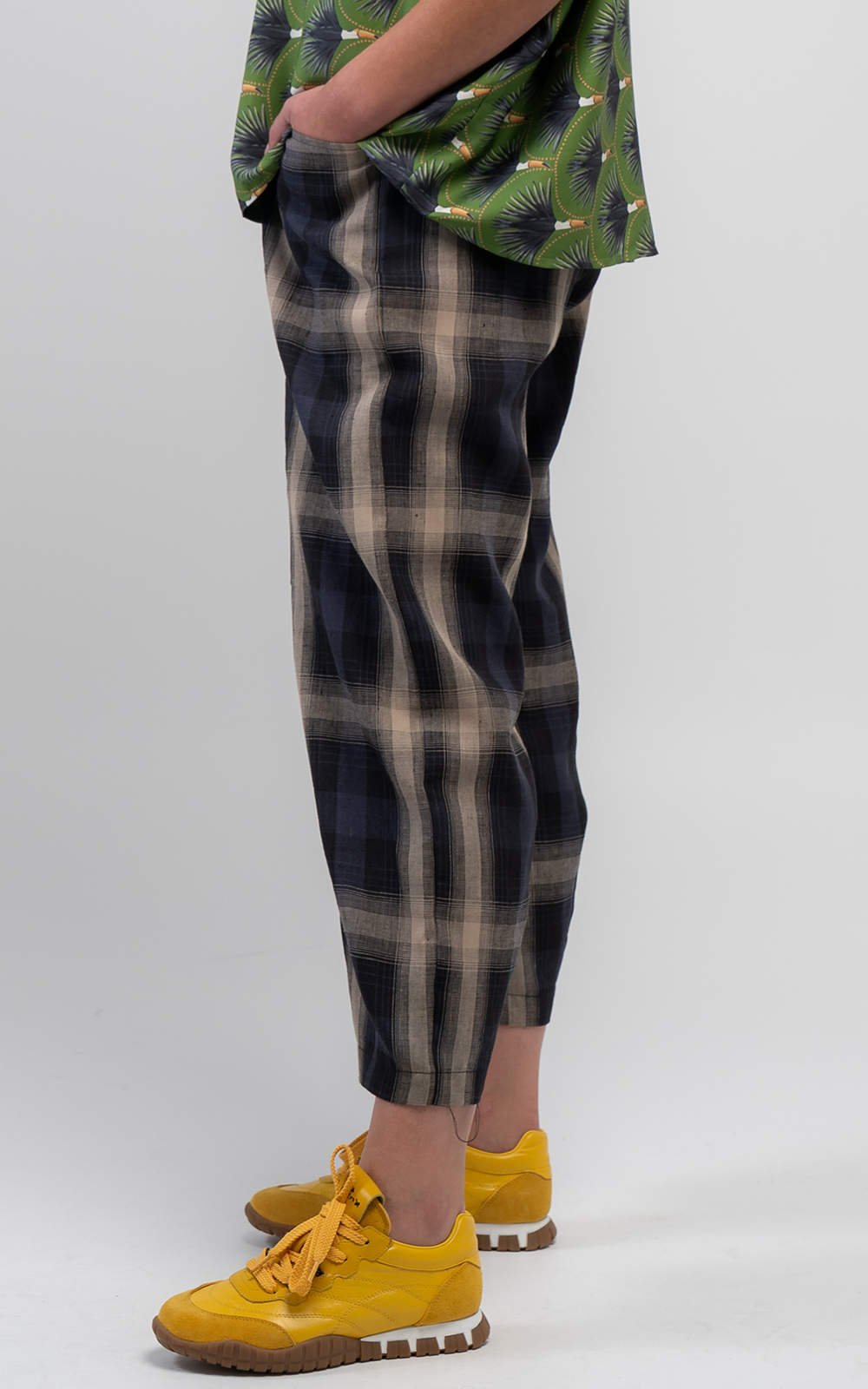 Marakesh Check Devon Pant product photo.