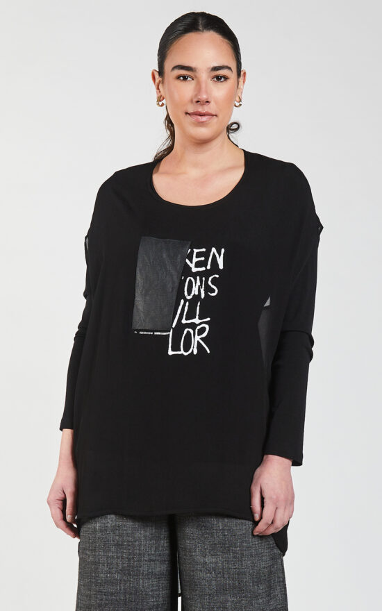 Media Drape Top product photo.