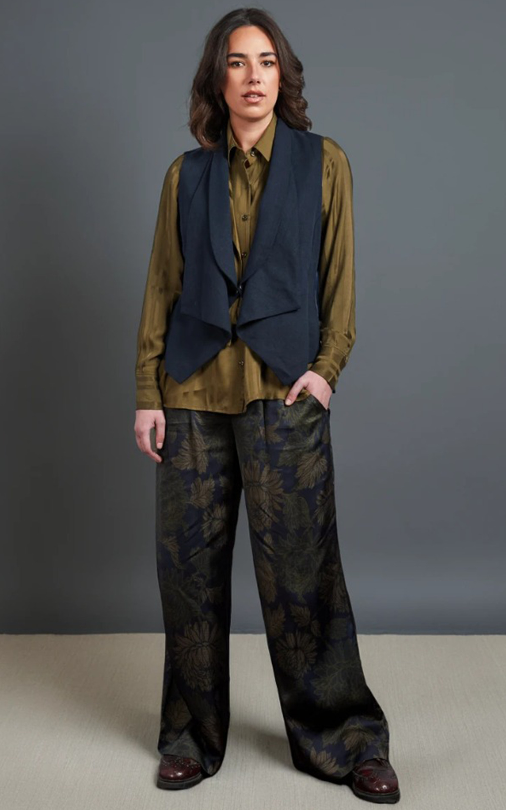 Autumn Pleat Palazzo product photo.