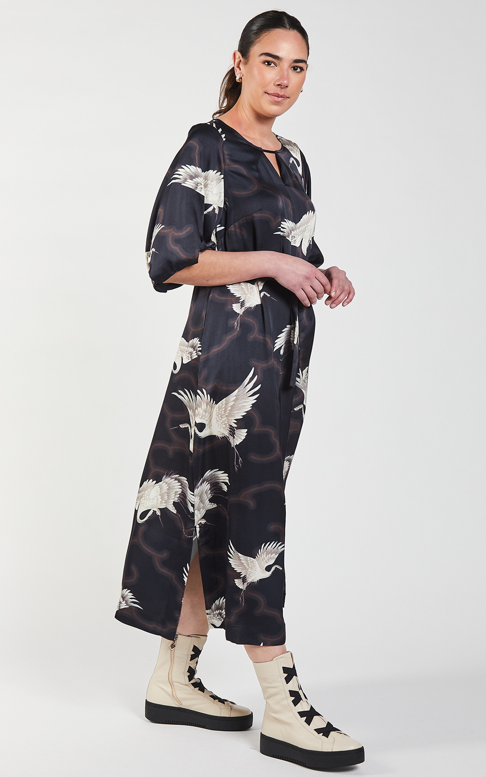 Crane Shift Dress product photo.