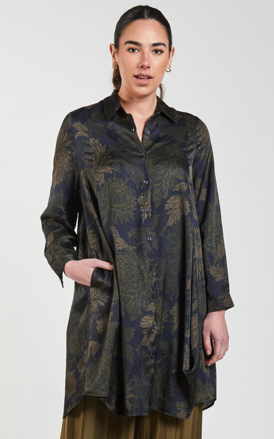 Autumn Drape Shirt product photo.