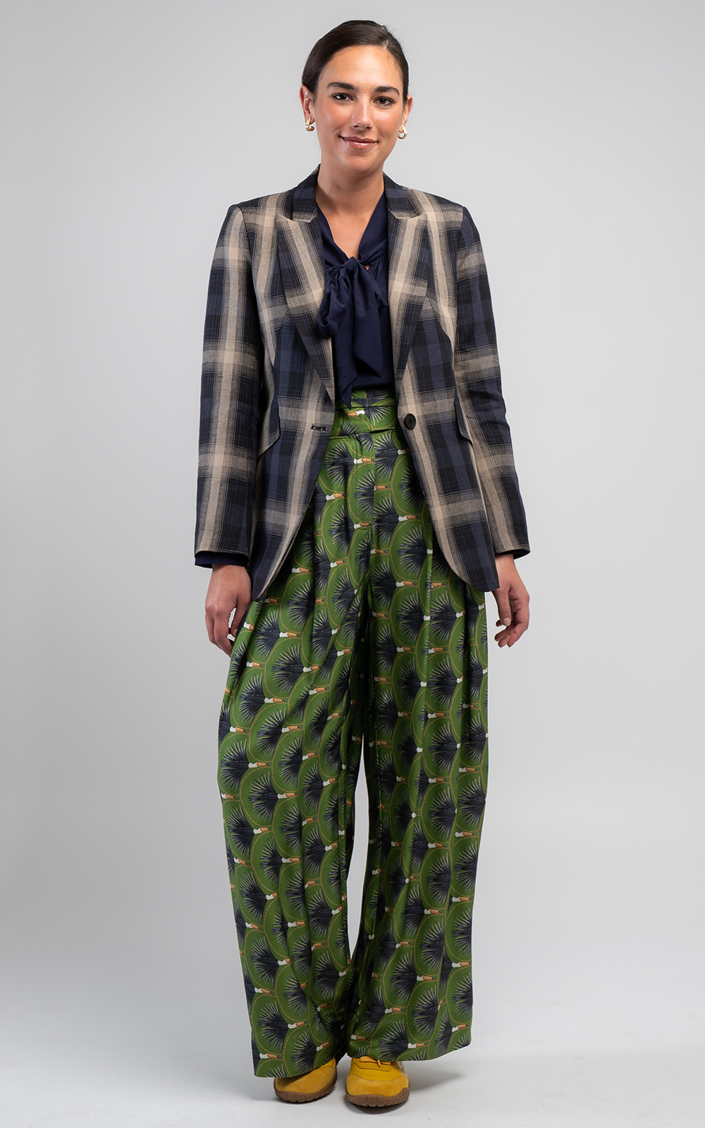 Marakesh Check Blazer product photo.