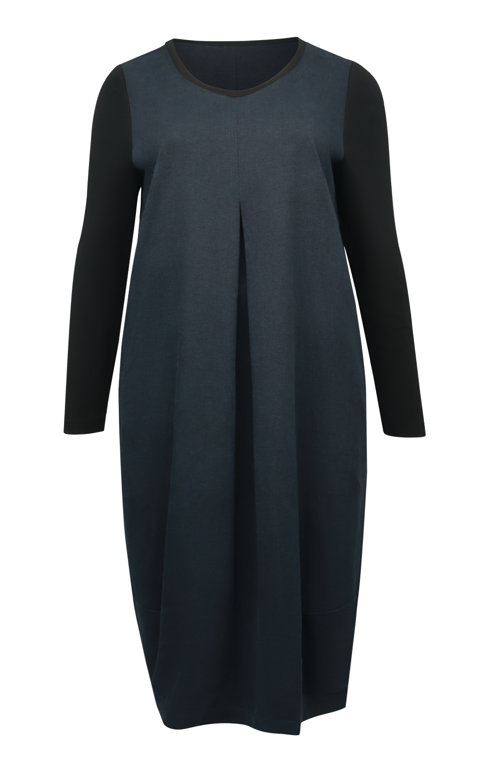 Aqua-Twill Midi Dress product photo.