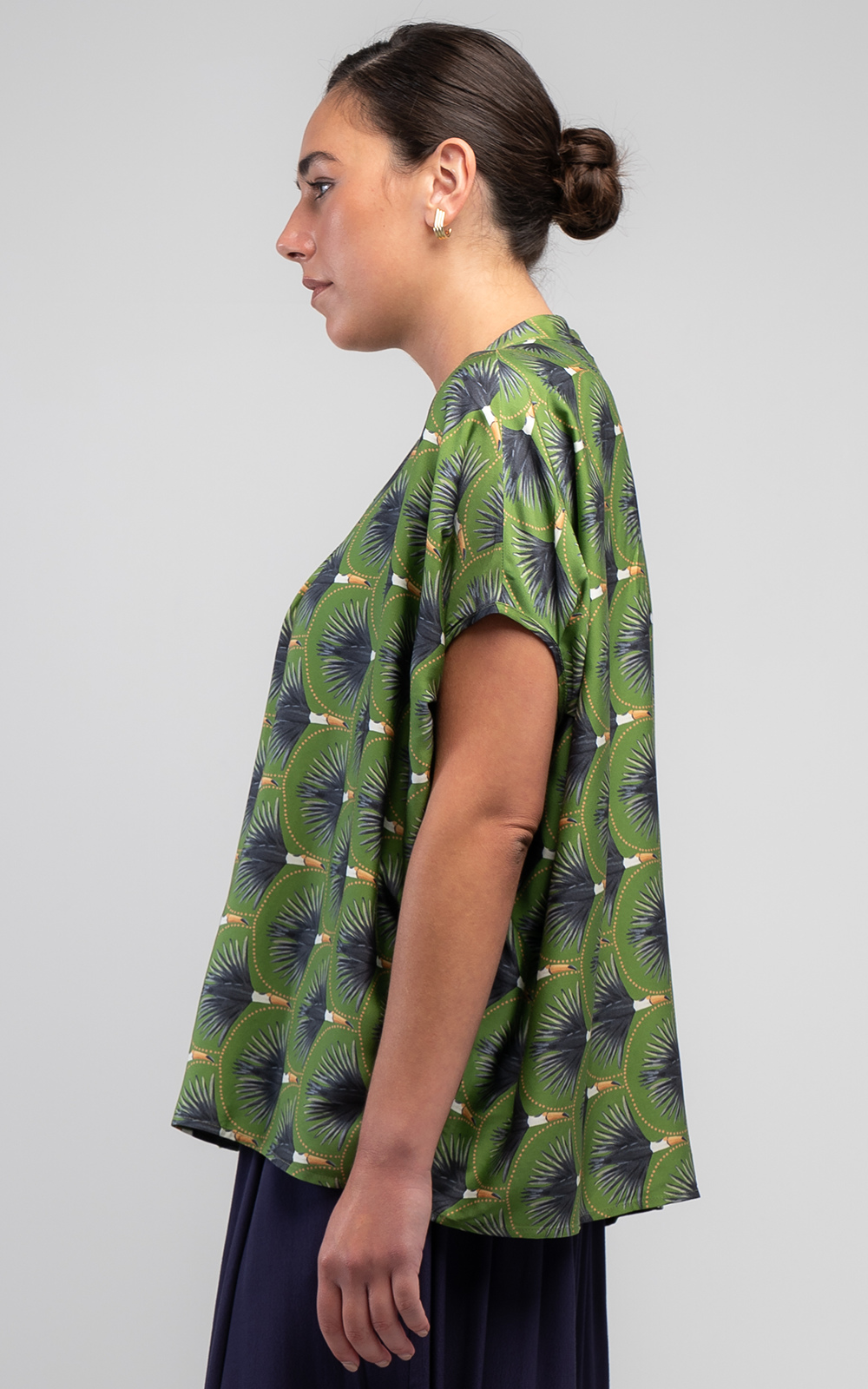 Toucan Drape Shirt product photo.