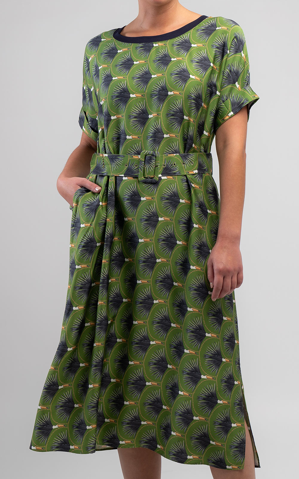 Toucan Relaxed Shift Dress product photo.