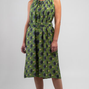 Toucan Pleated Dress