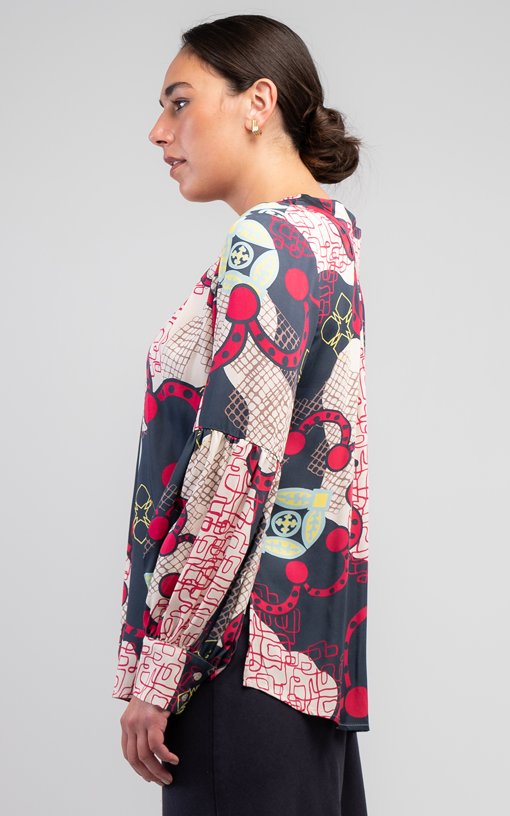 Marakesh Tie Blouse product photo.