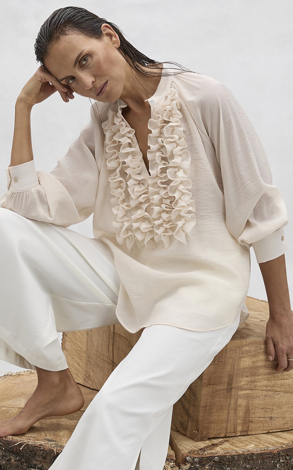 Praline Blouse product photo.