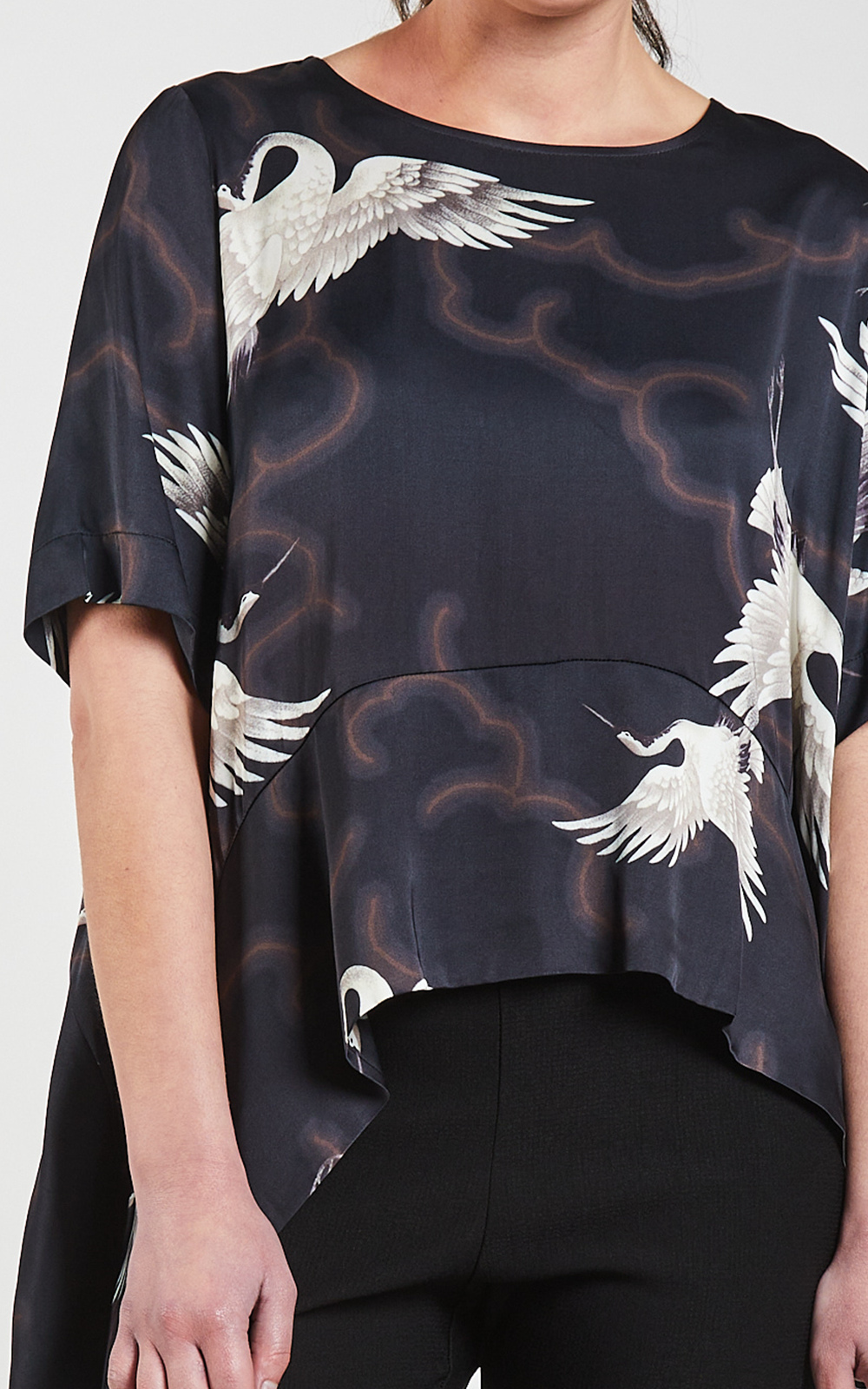 Crane Drape Top product photo.