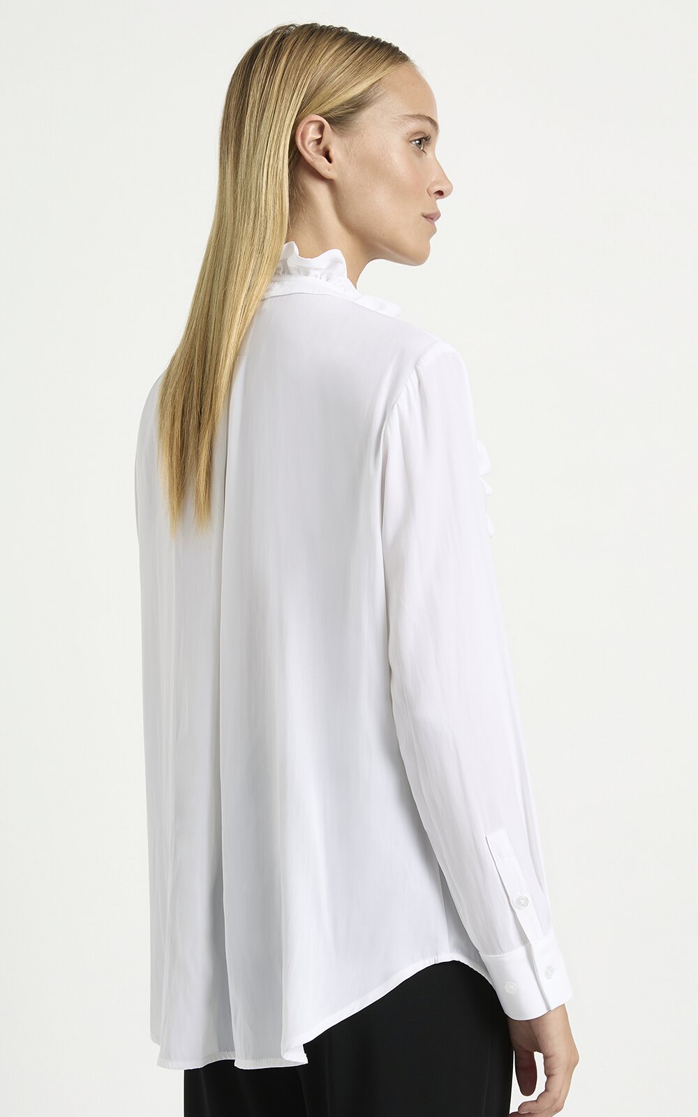 Frill Neck Blouse product photo.