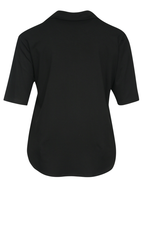 Zip Collar Top product photo.