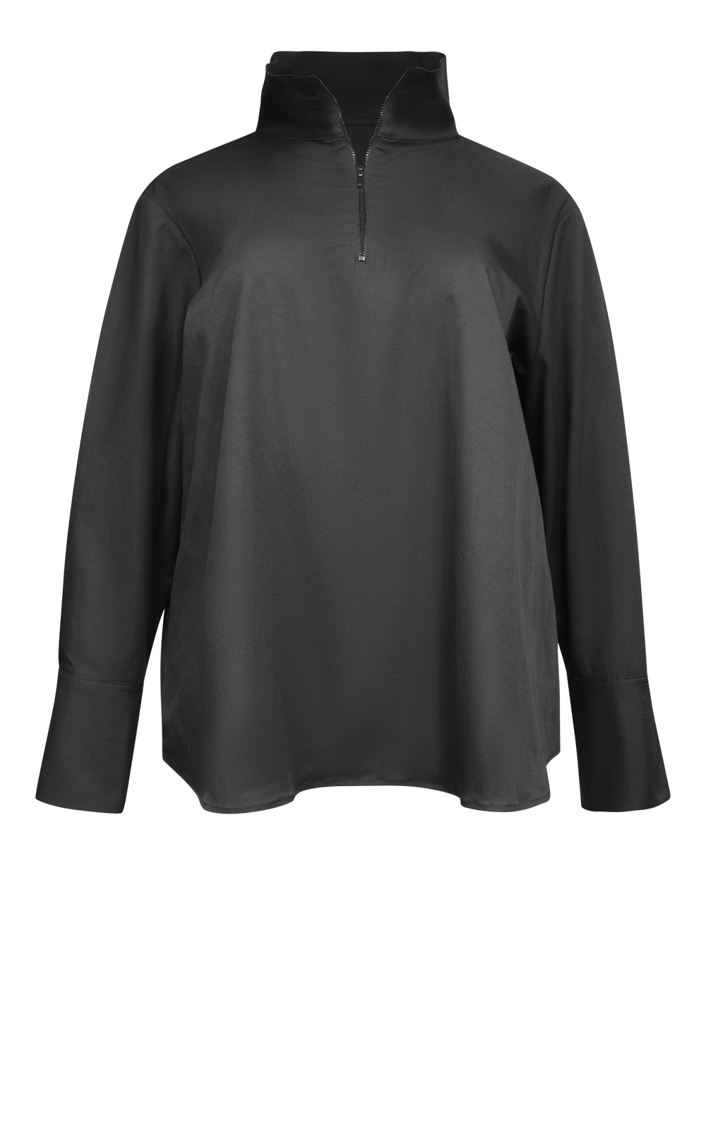 Half Zip Blouse product photo.