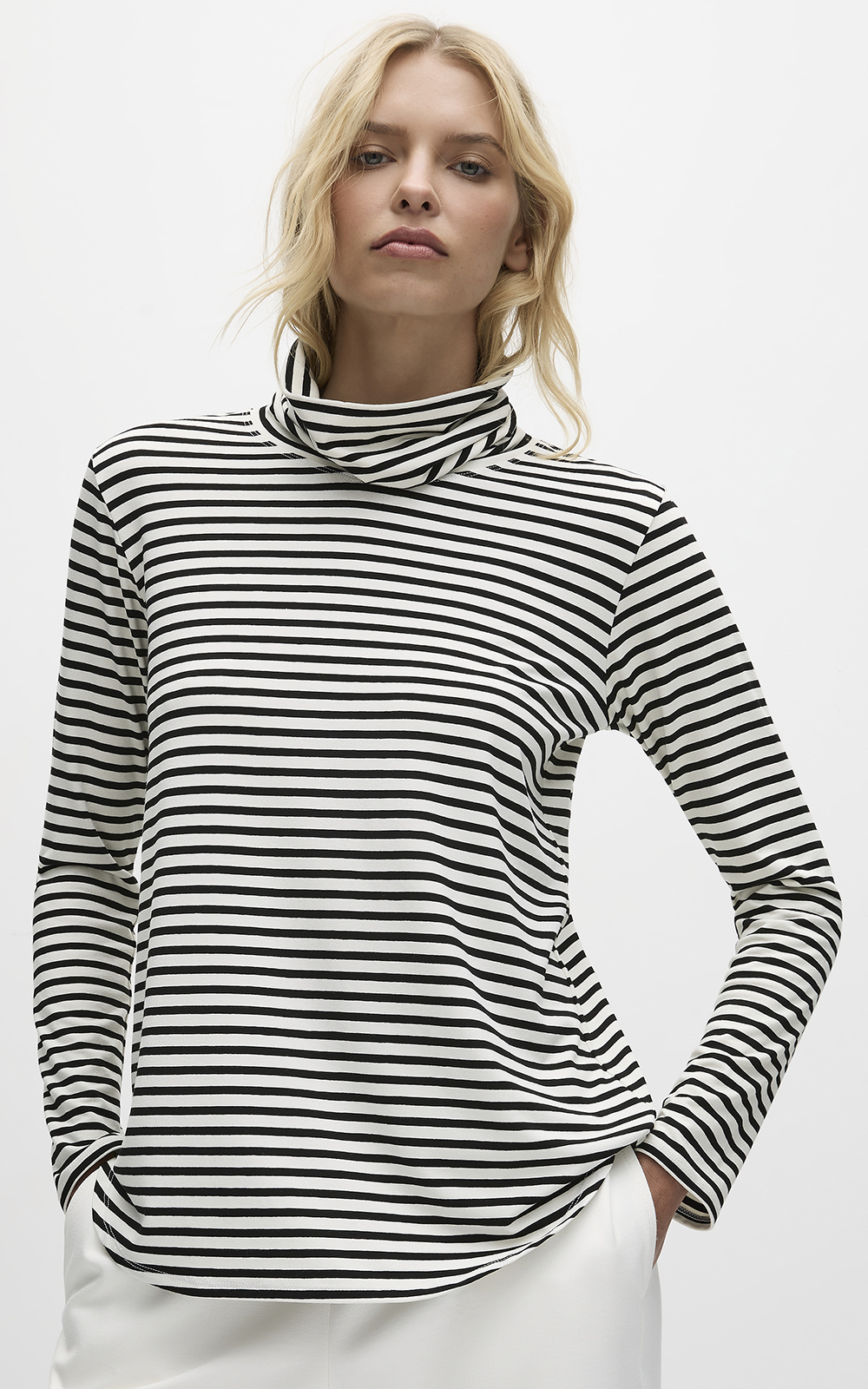 Turtle Neck Top product photo.