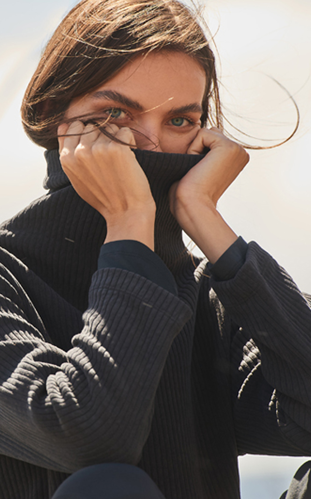 Funnel Sweater product photo.