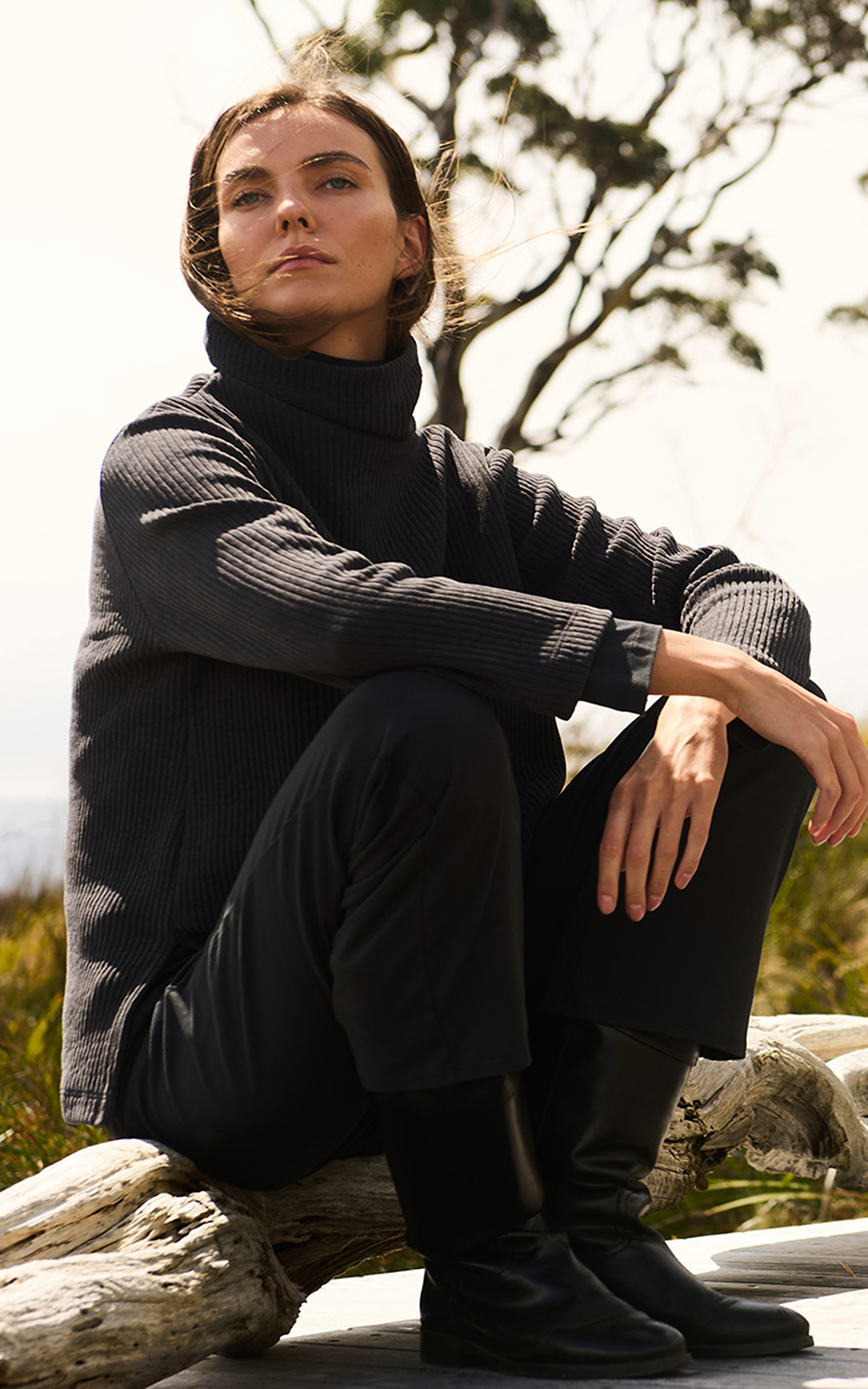 Funnel Sweater product photo.