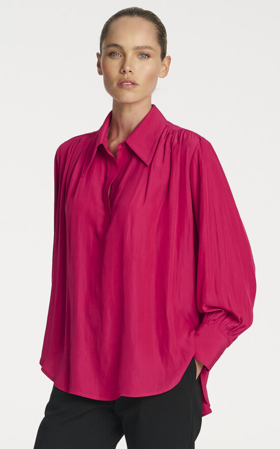 Gathered Blouse product photo.