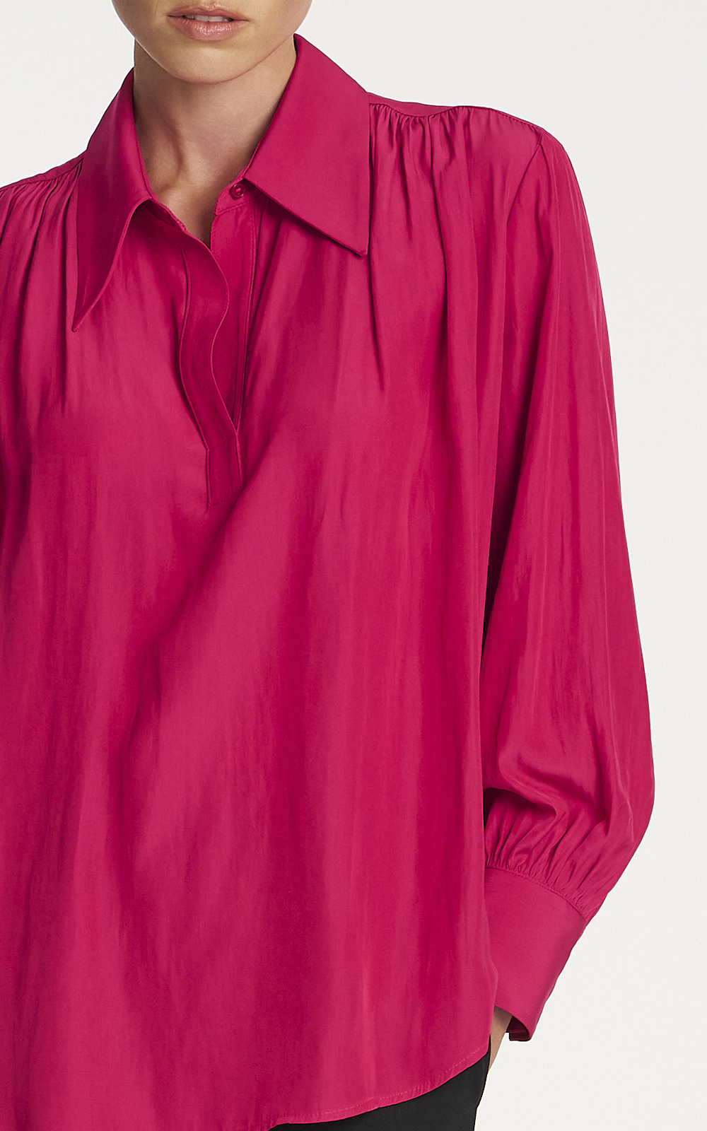 Gathered Blouse product photo.