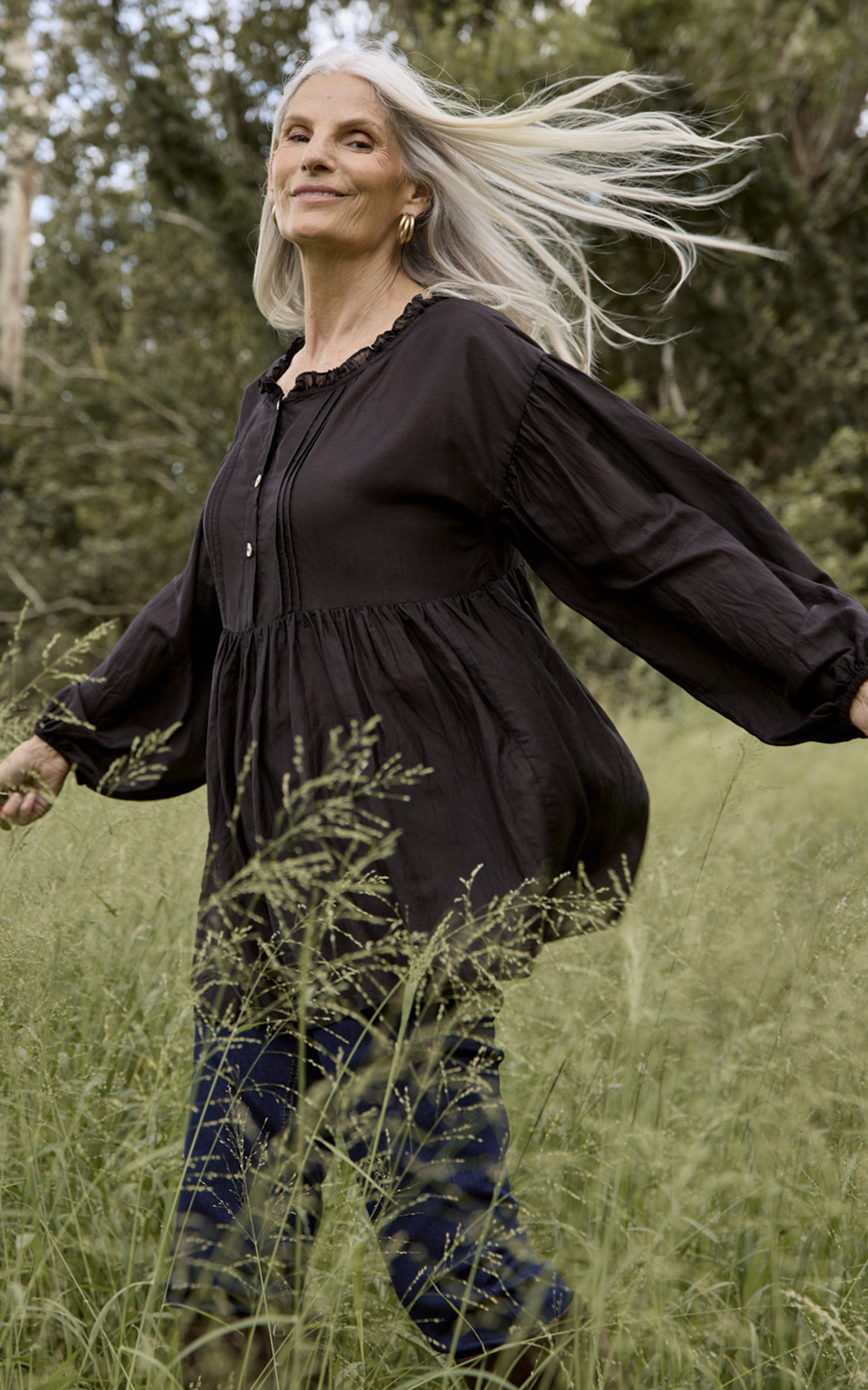 Coco Cotton Silk Smock product photo.