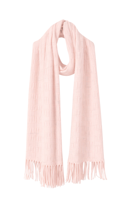 Adele Cable Knit Scarf product photo.