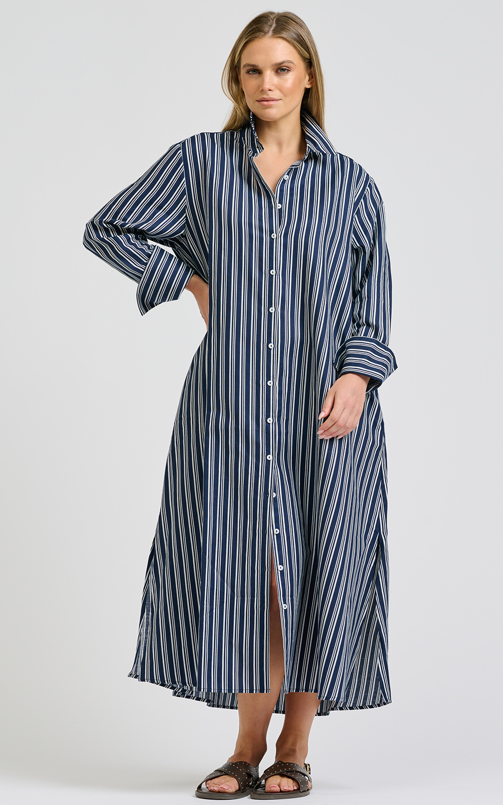 Amelie Shirtdress product photo.