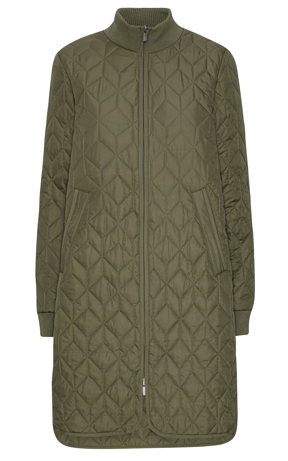 Padded Quilt Coat product photo.