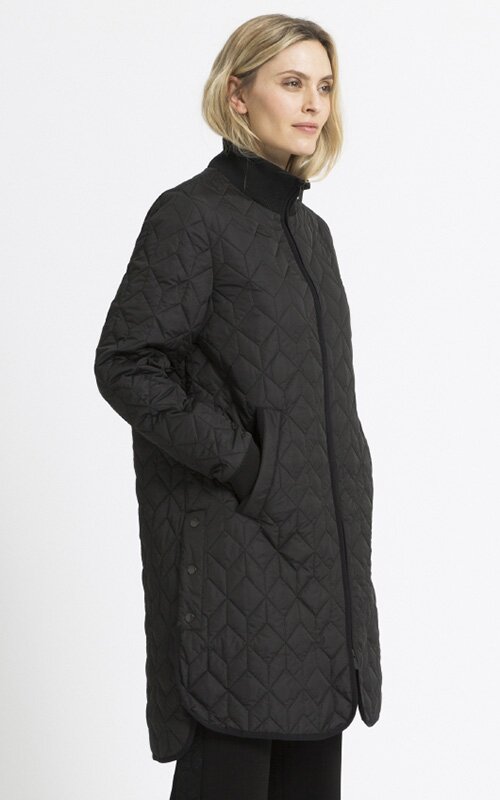 Padded Quilt Coat product photo.