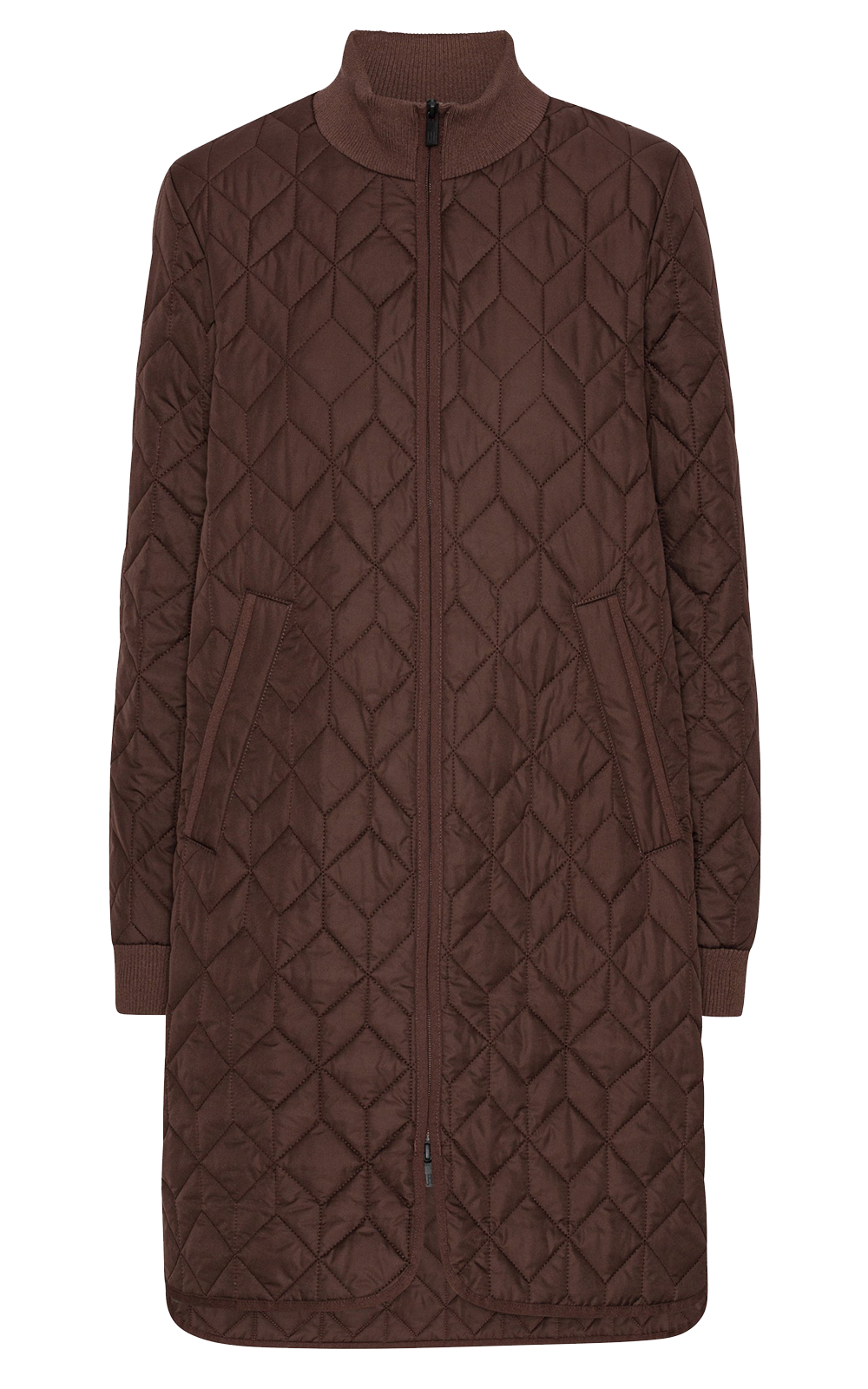 Padded Quilt Coat product photo.