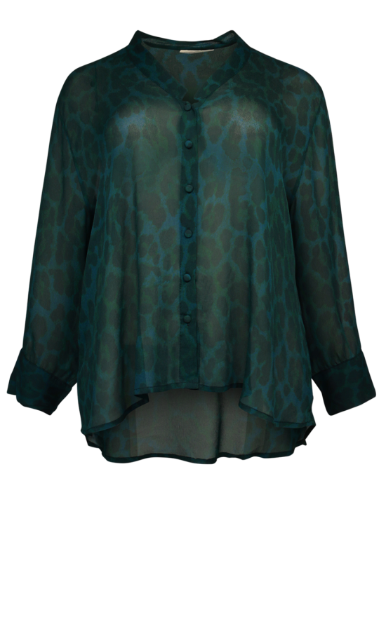 Leopard Print Blouse product photo.