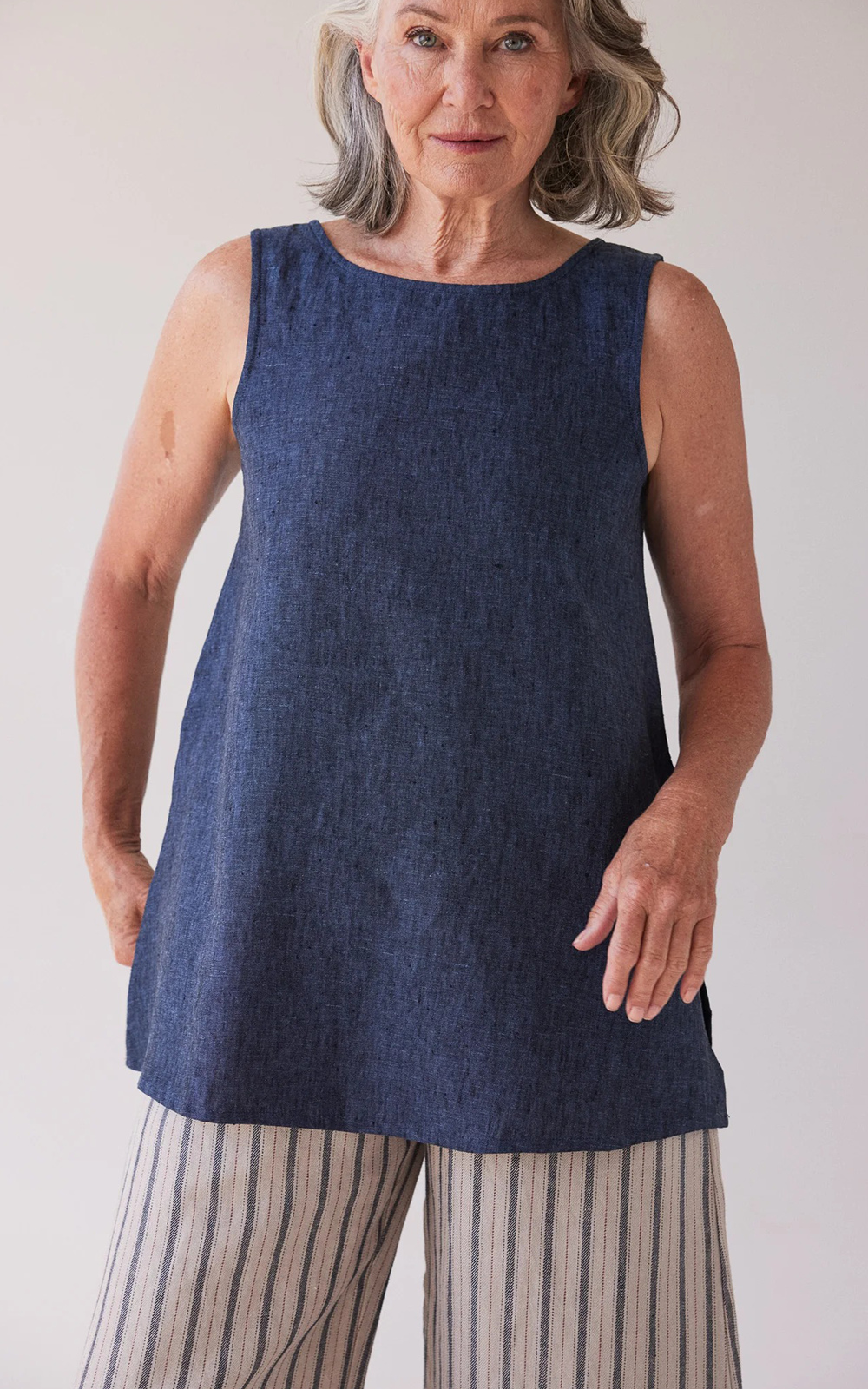 Asher Sleeveless Top product photo.