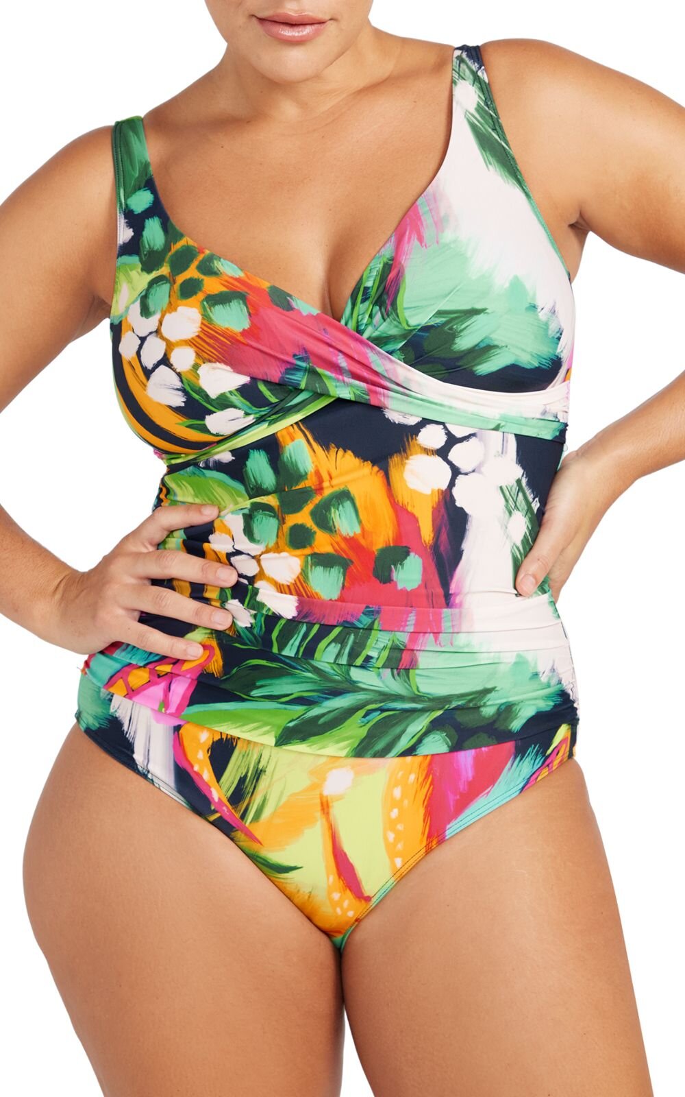 Delacroix Soft D-G Cup Cross Over One Piece product photo.