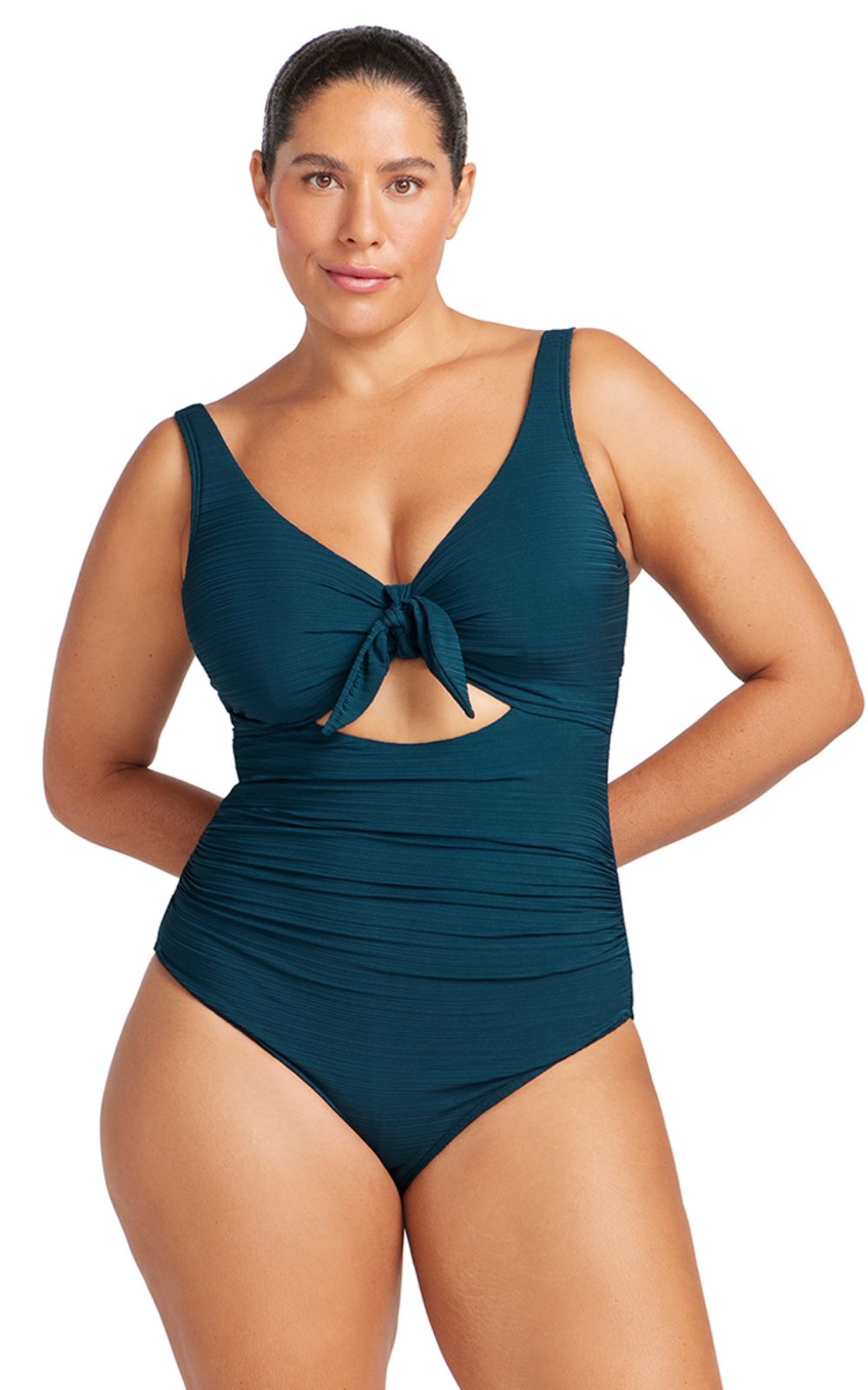Cezanne Knot Tie Front D-Dd Underwire One Piece product photo.