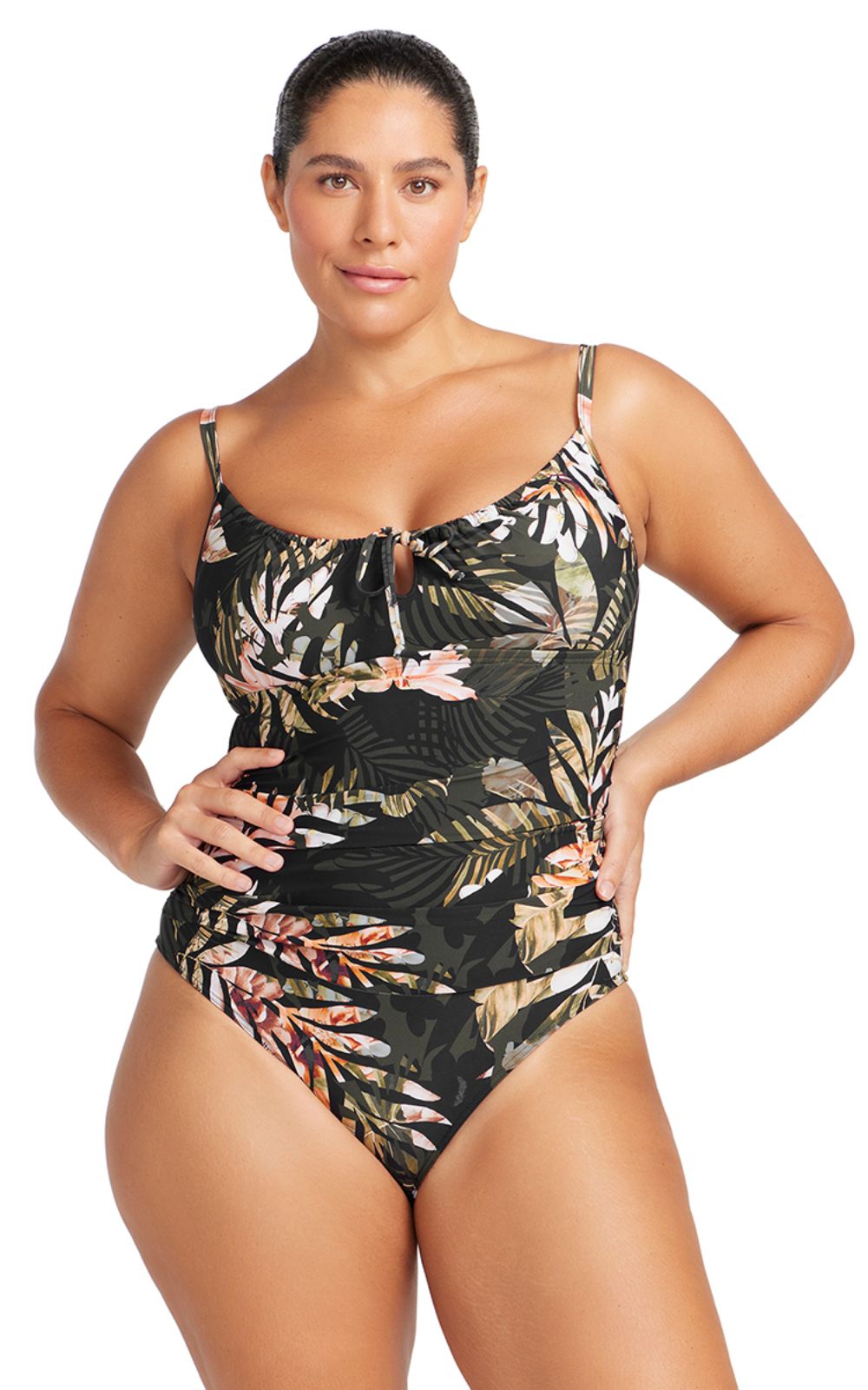 Degas  Drawstring Soft C-Dd Cup One Piece product photo.