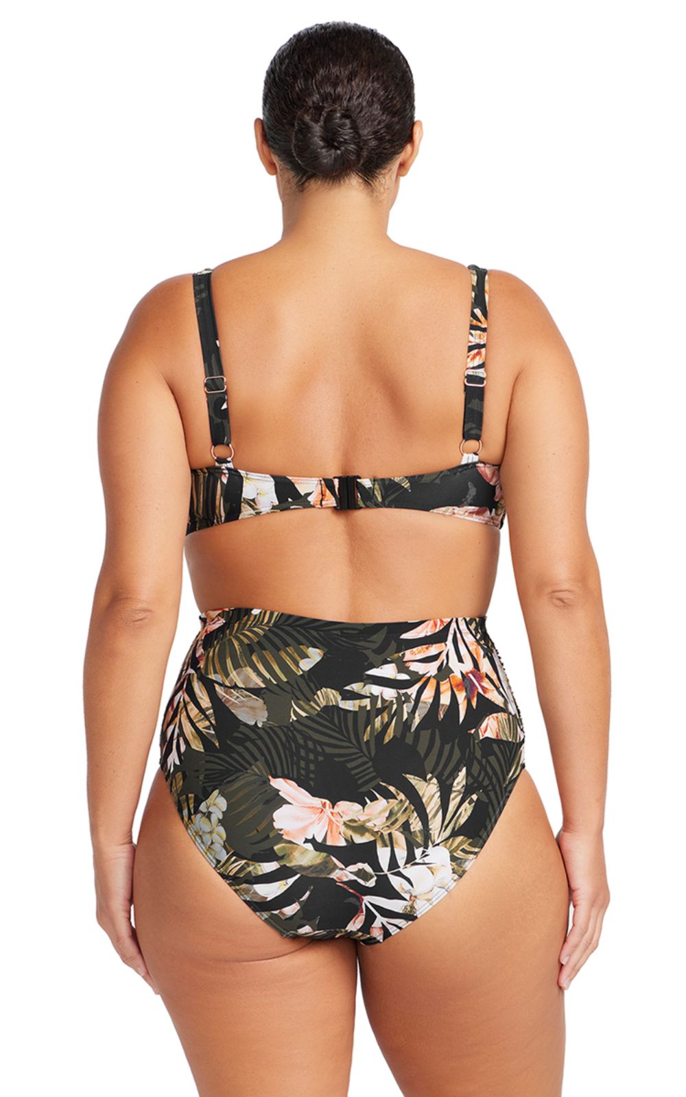 Botticelli High Waist Ruched Side Panel Swim Pant product photo.