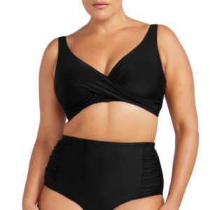 Botticelli High Waist Rouched Swim Pant