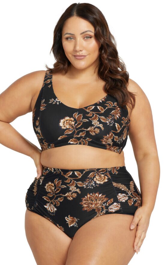 Raphael High Waist Rouched Swim Pant product photo.