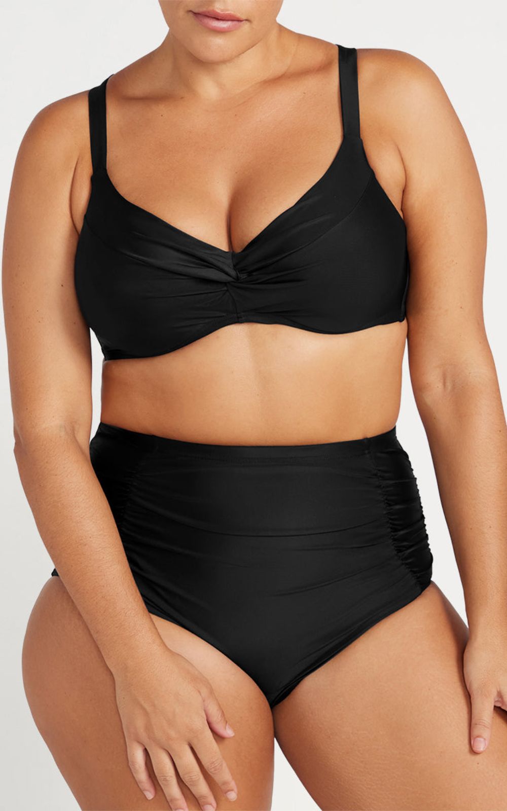 Raphael High Waist Rouched Swim Pant product photo.