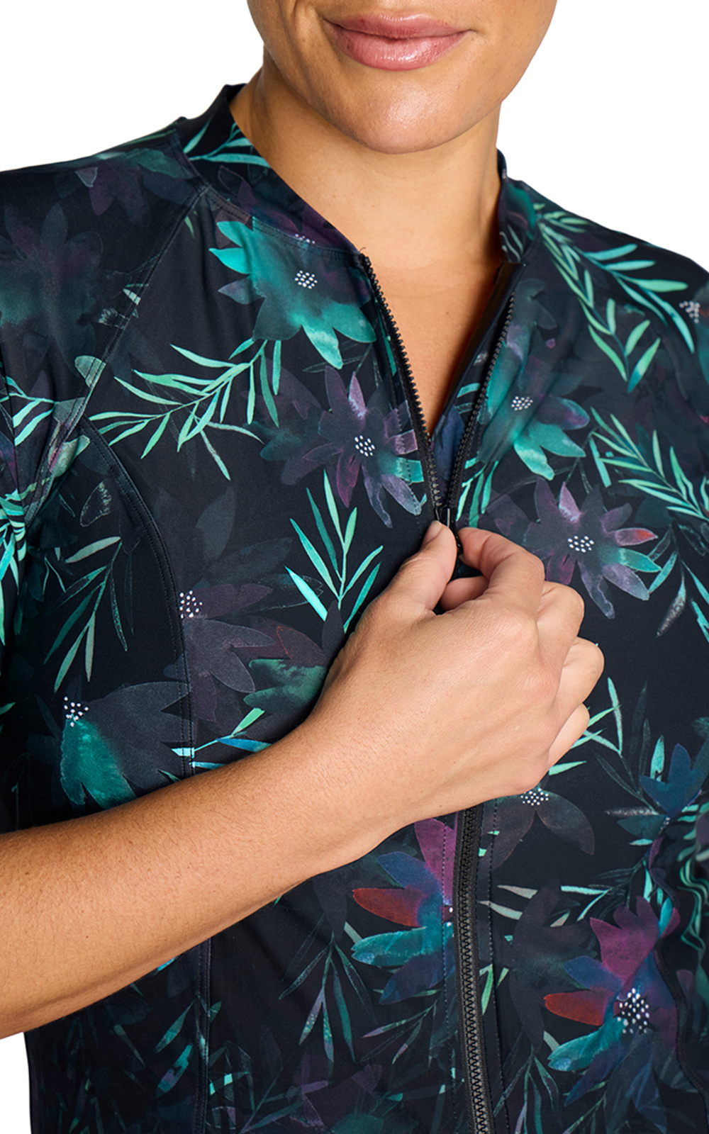 Seurat Sunsafe Top Mid Sleeve Lunafleur product photo.